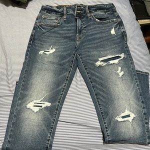 American Eagle Next Level Flex Patched Skinny Jeans